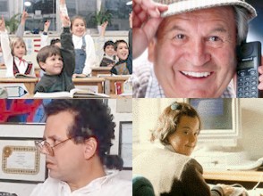 Collage fotográfico de personas de diversa edad.