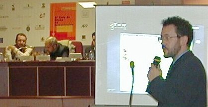 Javier Romañach, Antón Civit, Rafael Romero y Jesús García, en un momento de la sesión dedicada a Herramientas.